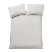 Kremno bela posteljnina za zakonsko posteljo 200x200 cm Textured Wave Faux Fur – Catherine Lansfield