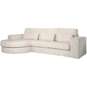 Casa Padrino luxury corner sofa cream 300 x 160 x H. 89 cm - Living room sofa with cushions - Living room furniture - Living room furnishings - Luxury furniture - Luxury furnishings