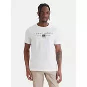 Tommy Hilfiger Majica Brand Love MW0MW42365 Bela Regular Fit