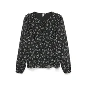 VERO MODA Bluza VMIHANNAH temno siva/zelena/črna