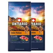 Ontario Senior Medium Lamb & Brown Rice 2 x 12 kg