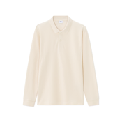 Celio kremna polo majica z dolgimi rokavi