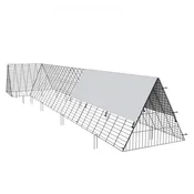 VEVOR Piščančji tunel 400x100x61,5 cm Črn