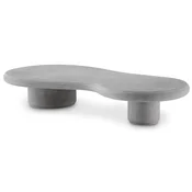 Casa Padrino luxury garden table gray 181 x 89.5 x H. 31 cm - Garden coffee table in fiberglass reinforced concrete - Garden & patio furniture - Luxury quality