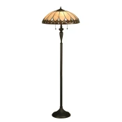 Endon 63972 - Stojeca lampa Tiffany BROOKLYN 2xE27/60W/230V, precnik 50 cm