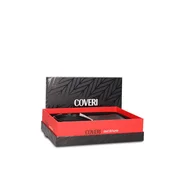 Coveri Muški Set kožni novcanik i Kaiš C-1024, Crni