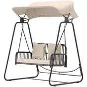 Homestar Vrtna gugalnica za 2 osebi 149x121x180 cm kaki