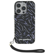 Karl Lagerfeld zaščitni ovitek Zebra s paščkom, Iphone 16 Pro Max