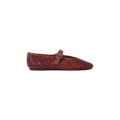 Kurt Geiger London balerinke usnjene Mayfair Ballet Flat Wine