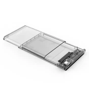 Orico Ohišje za disk 2139C3 2,5 HDD/SSD USB-C 5 Gb/s – prozorno