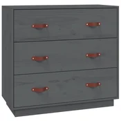 Vidaxl Komoda 80x40x75 cm trdna borovina