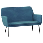 Vidaxl Klop modra 108x79x79 cm žamet