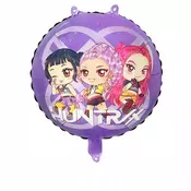 HeliumKing Foliasti balon KPOP - HUNTR/X vijoličen 45 cm
