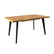 Miza Detroit 583 (Hrast) Hrast, 76x80x120cm, Podaljšanje, MDF plošča, Kovina