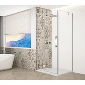 Pravokotni zaslon TRINITY CHROME 1200x1000 mm, prozorno steklo, levi - 120x100 cm - Gelco - TRINITY - 36 - Pravokotne tuš kabine - 1200 - 2000 - 1000 - 8 - 14