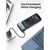 Ugreen 5000mAh 22,5W USB-C polnilna baterija z vgrajenim USB-C priključkom in LED zaslonom