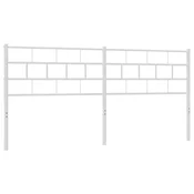 Vidaxl Kovinsko nadomestno vzglavje belo 160 cm