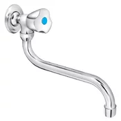 Jednorucna zidna slavina - ventil 1/2 g.deo - donji izliv 18mm KERAMIC Rosan AK52S200