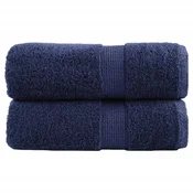 Premium rucnici za goste SOLUND 2 kom. tamnoplave boje 30x50 cm 600 g/m2
