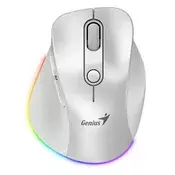 Genius Bežicni miš Ergo 9000S Pro, USB, Beli