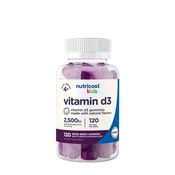 Nutricost – Vitamin D3 žvečljivi gumi za otroke, mešani gozdni sadeži, 120 kosov
