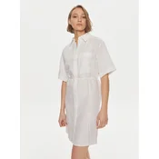 Calvin Klein Srajčna obleka K20K206697 Bela Relaxed Fit