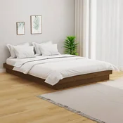 Okvir za krevet boja meda drveni 120 x 190 cm mali bracni