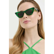Sončna očala Bottega Veneta ženski, zelena barva