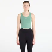Majica s tankom adidas 3 Stripes Studio All Me Light Support Tank Top Preloved Green M