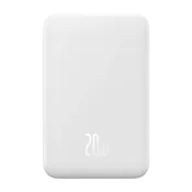 Baseus EnerFill FM41 magnetska bežicna power bank za brzo punjenje 20.000 mAh, 20 W, bijela + USB Type-C 60 W, kabel 30 cm