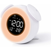 Generic GENERIC Otroška digitalna svetlobna budilka (bela), (21132487)