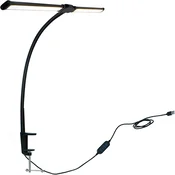 Relaxdays LED namizna svetilka, 61cm, dvojna glava, USB
