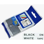 Fenix TZ-S211 BEL trak - ČRN izpis (TZeS211), 6mmx8m, z močnim lepilom, laminiran - obstojen v ekstremnih pogojih