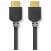 NEDIS hitri kabel HDMI 2.0 z Ethernetom/ 4K@60Hz/ pozlačeni priključki HDMI-HDMI/ antracit/ škatl