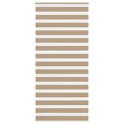 Zebra zavjesa Pješcano smeda 115x230 cm Širina tkanine 110,9 cm Poliester