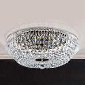 ORION Kromirana stropna svjetiljka SHERATA, 55 cm - Dnevni boravak/blagovaonica - Anticki - krom, prozirno - Metal