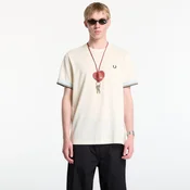 Majica Fred Perry Twin Tipped Cuff T-Shirt Ecru XL