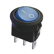 Prekidac wipp 6A/250VAC plavi sa indikacijom, fi=20mm
