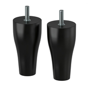 KABBARP Nogar, crna, 10 cm
