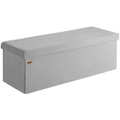 Northix Klop siva vrvica 114x38x38cm MDF zložljiva