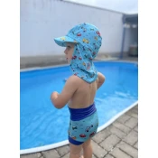 Detská plážová čiapočka aquakiddo hat cars 1-3