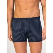 zd ZERO DEFECTS Boksarice Helios prinstriped Egyptian cotton mornarska