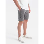 Ombre Fitted mens printed short sweat shorts - grey