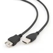 Gembird USB 2.0 A M/FM USB kabl 3m Crno