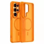 Hibridni ovitek HaloFrost II MagSafe za Samsung Galaxy S26 Ultra - orange