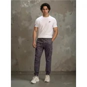 Sinsay - Cargo jogger pantalone - srednjesivo
