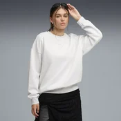PUMA Essentials Oversized Crew Women, Clothing, White Glow Heather, M