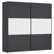 Rauch Möbel OMARA Z DRSNIMI VRATI, siva, bela, barve aluminija