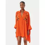 LOLA CASADEMUNT Srajčna obleka LS2615008 Oranžna Oversize