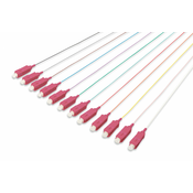 FO pigtail set, 12 pcs., SC, MM OM4 50/125 µ loose buffer, color code DIN IEC 304, 2 m